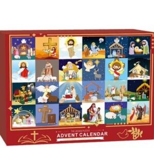 Puzzle Advent Calendar with Religious Illustrations